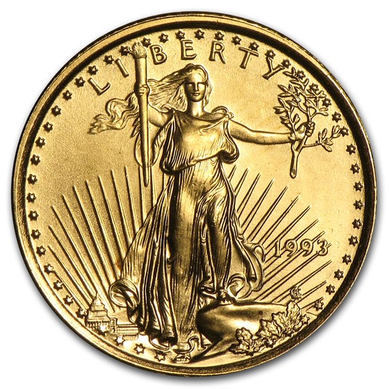 1993 1/10 oz Gold American Eagle BU 1993 1/10 oz Gold American Eagle BU